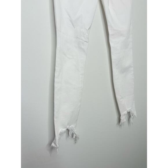L’agence White Distressed High Line Skinny Jeans Size 25 - Picture 10 of 11